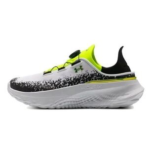 NWB-UNDER ARMOUR SLIPSPEED MEGA RIPSTOP UNISEX/ WHITE/ BLACK/YELLOW/SIZE 8M-9.5W